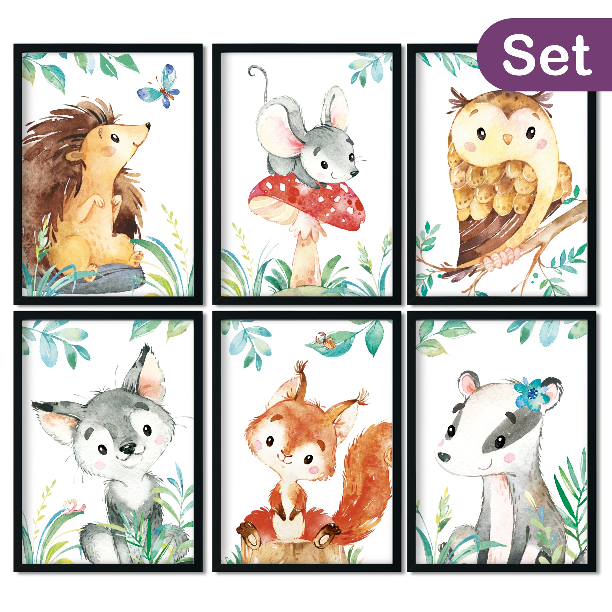 Bilder Kinderzimmer Waldtiere bestellen | Pingelline